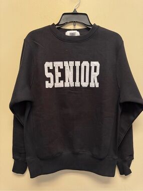 Black "SENIOR" Crewneck Sweatshirt